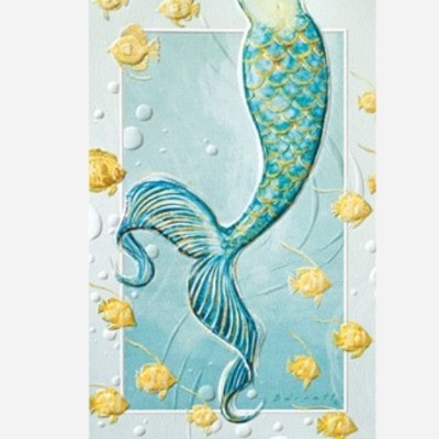 Mermaid's Tail Folded - W/Env