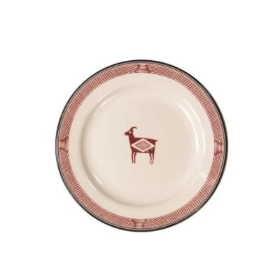 Salad Plate - Mimbreño Maroon & White | Mimbreño
