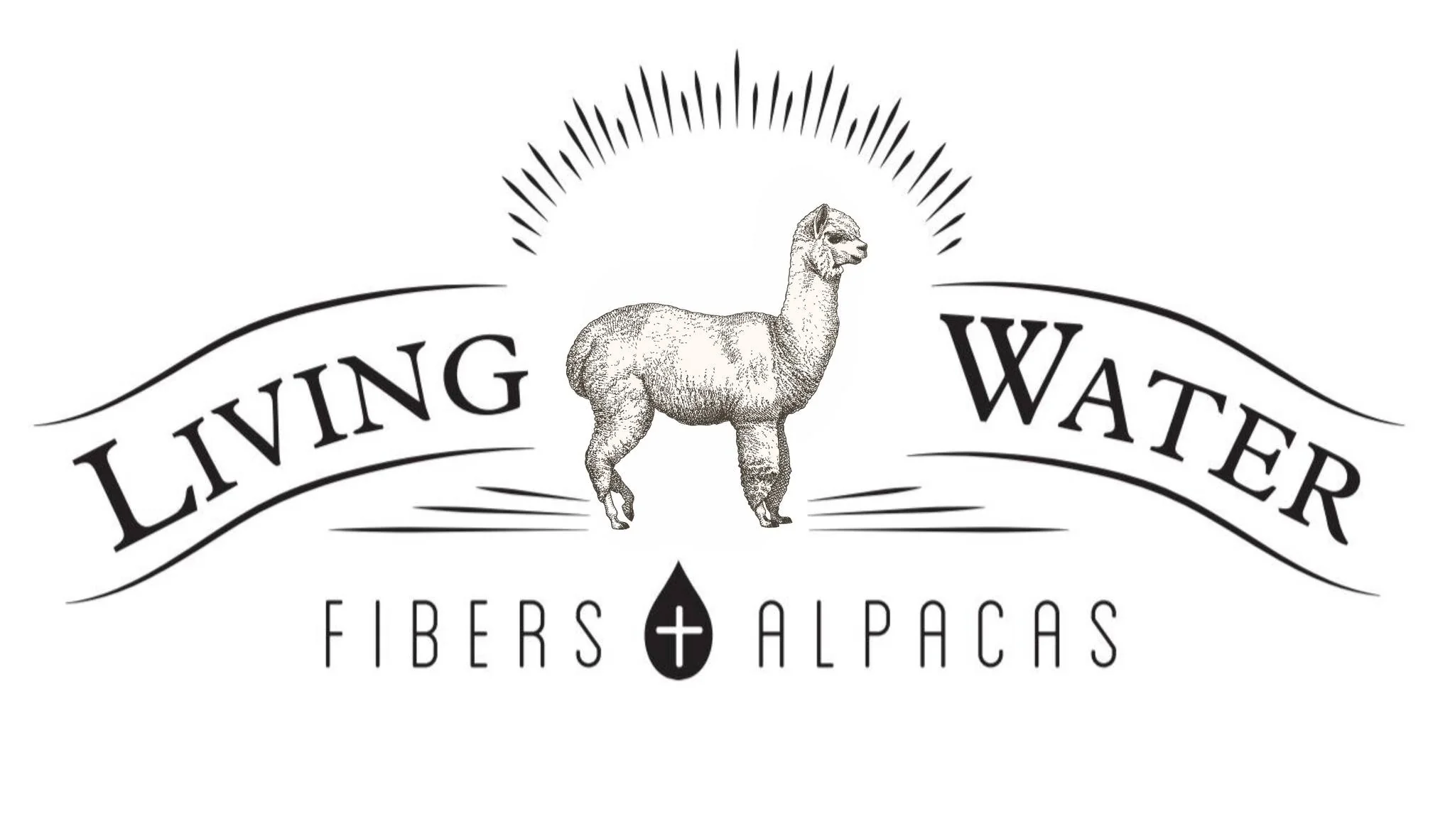 Living Water Fibers and Alpacas logo