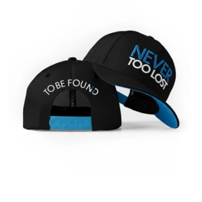 Never Too Lost To Be Found - Black Snapback Hat