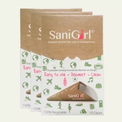 SaniGirl Disposable Urination Device 3 Pack (30 Funnels) + FREE Shipping
