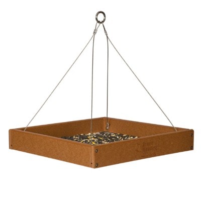 1 SQUARE FOOT FLYBY BIRD FEEDER - Large Open Platform Seed Fruit Nut Tray