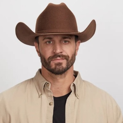 Cattleman | Mens Felt Cowboy Hat with Western Hat Band