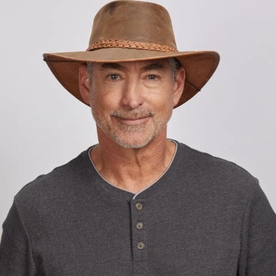 Crusher | Mens Crushable Leather Outback Hat