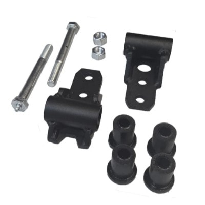Jeep YJ Shackle Frame Mount for 2-1/2" Front or Rear Leaf Springs (Includes Bushings & Greaseable Bo