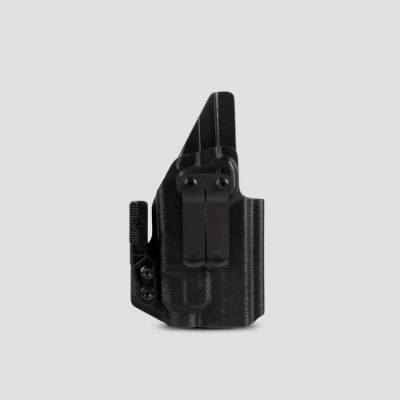 KYDEX HOLSTER INSIDE THE WAISTBAND (IWB) (LIGHT BEARING) BLACK