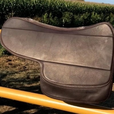 English Glove Leather Saddle Pad
