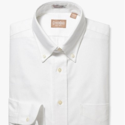 Button Down Oxford White