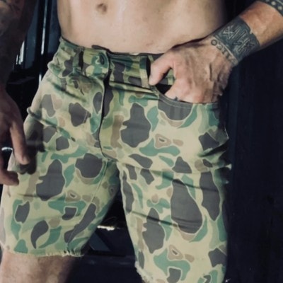 Pacific Fighter Jean Shorts