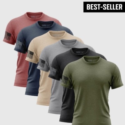 "Essentials" Flag T-Shirt (6 Pack)