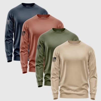 "Fall" Long-Sleeve T-Shirt (4 Pack)