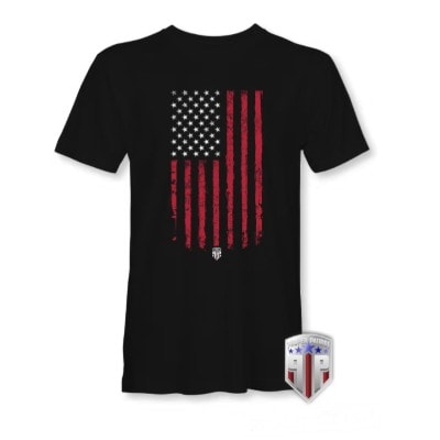 Tattered American Flag - USA Apparel - Patriotic Shirts for Men