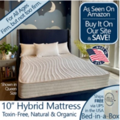 Ethical Mattress Essential - 10" Toxin-Free Hybrid Mattress