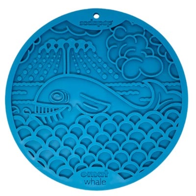 Whale eMat - Enrichment Lick Mat for Dogs and Cats - with Suction Cups | Whale Design