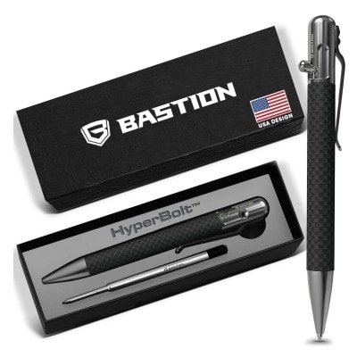 Carbon Fiber and Stainless Steel - Bolt Action Pen by Bastion