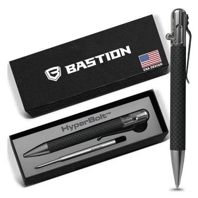 Carbon Fiber and Stainless Steel - Bolt Action Pen by Bastion