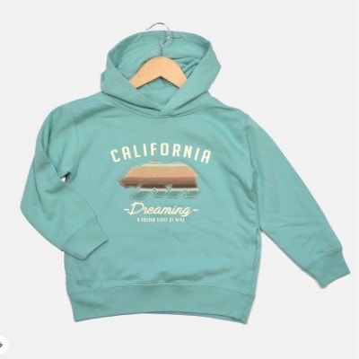 Seafoam California Dreaming Toddler Hoodie