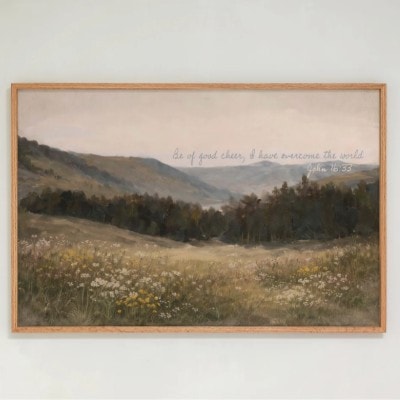 "Be Of Good Cheer" Framed Canvas
