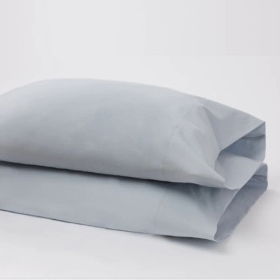 American Made 100% Cool Flow Cotton Pillowcase Pair - Blue Mist