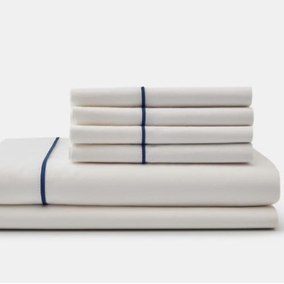 Cotton Piping Design Bed Sheet Set