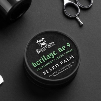 Heritage No. 9 Premium Beard Balm: Classic Barbershop Scent