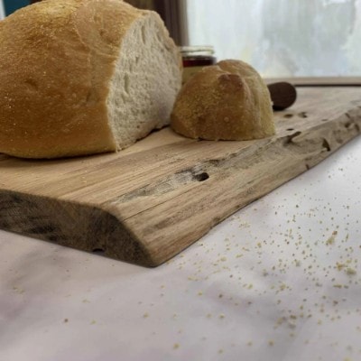 Hickory Live Edge Serving Board