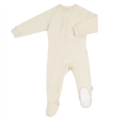 Organic Cotton Rib Knit Footie Pajama TOG 1.5