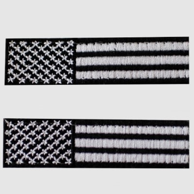 Floperator Embroidered Subdued U.S. Flag Patch Set