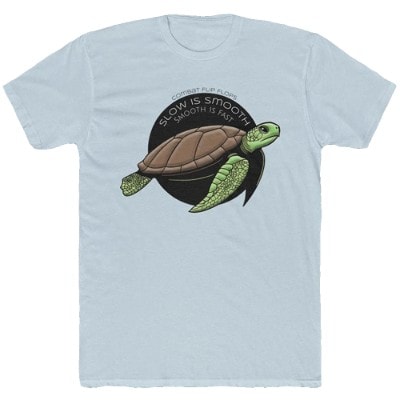 Slow Is Smooth, Smooth Is Fast Men's Cotton Crew Tee