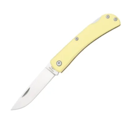 4 5/8" Carbon Steel Yellow Delrin® Large Locking Farmhand w/ Clip