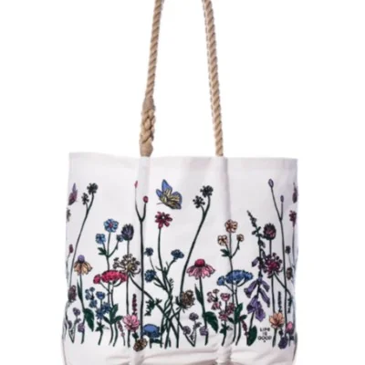 Life is Good Wildflowers Medium Tote
