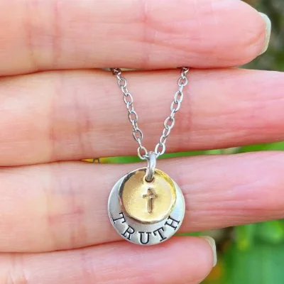 Truth Necklace- Mixed Metals