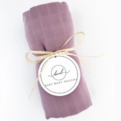 Mauve Bamboo Swaddle