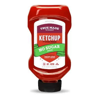 No Sugar Ketchup, 18.5oz, Inverted Squeeze Bottle
