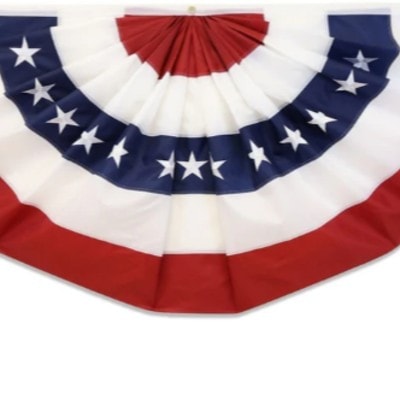 3x1.5 FT Embroidered American Bunting Flag
