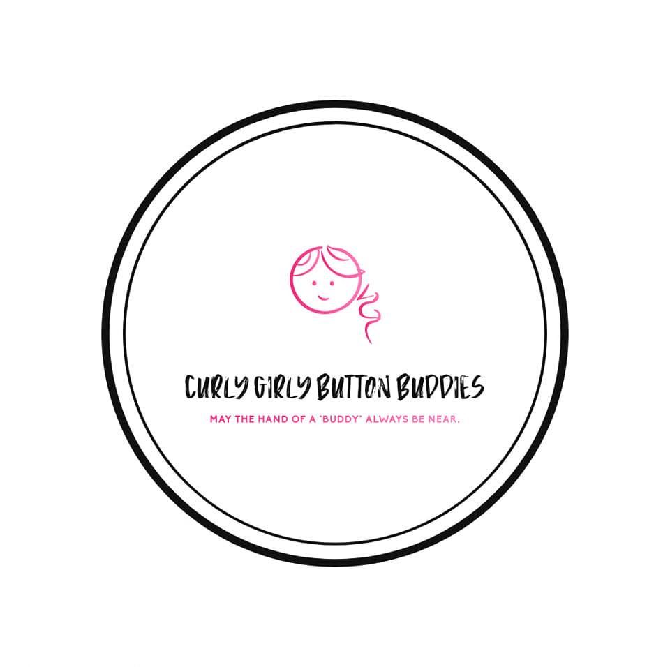 Curly Girly Button Buddies Logo