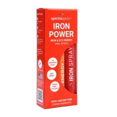 Iron Power Oral Spray Supplement Kit (Set of 2 Oral Sprays)