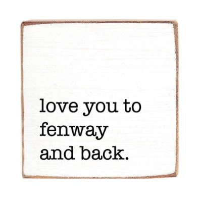 Love You To Personalized Block Sign