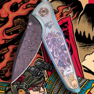 Spartan-Ronin Five Rings Project FIRE Damascus