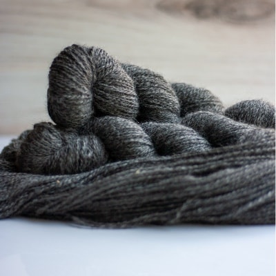 Fingering Alpaca Yarn - Dark Grey