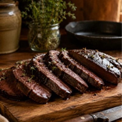 Sliced Bison Liver