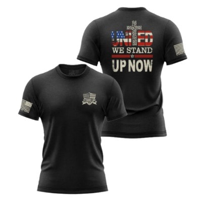 UNITED WE STAND PATRIOTIC CHRISTIAN SHIRT