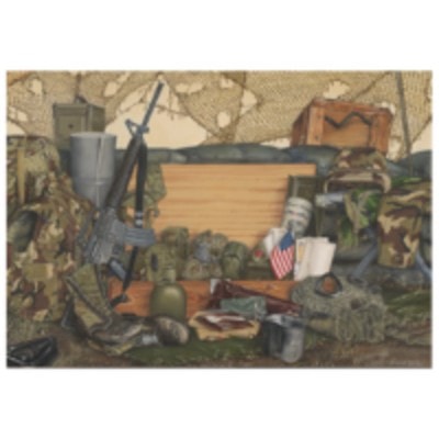 "Proud to Serve" Personalized Military Campaign Art
