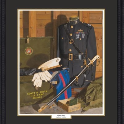 "Semper Fidelis" Personalized Officer Marine Corps Art
